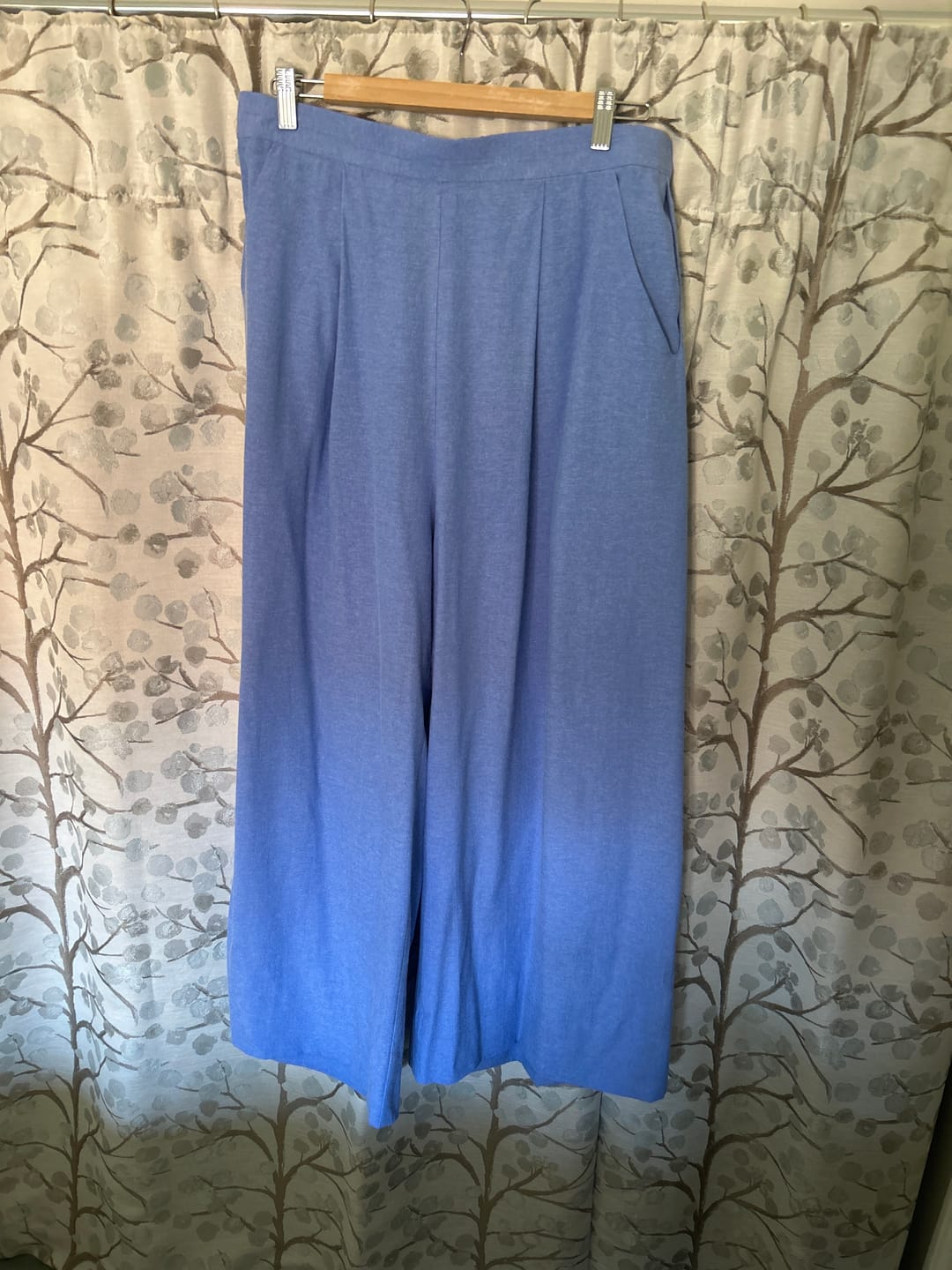 Customer photo review of Plain Blue Chambray Denim Fabric