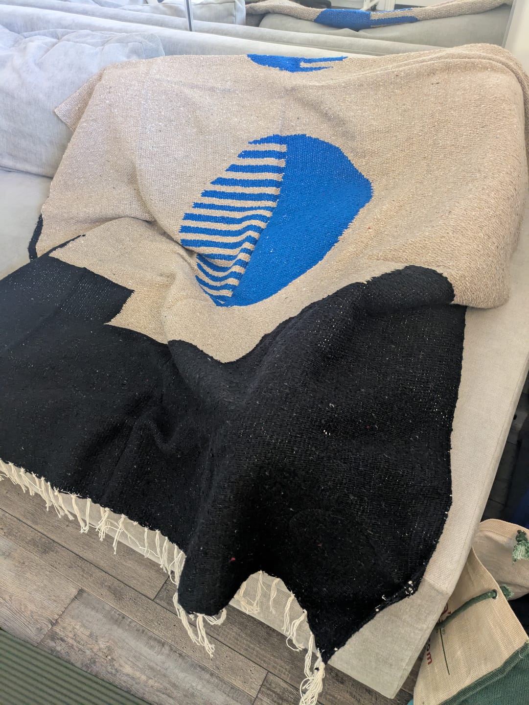 Customer photo review of Acapulco Sunset | Mexican Handmade Blanket