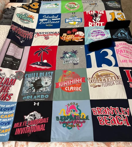 Customer photo review of Project Repat T-Shirt Quilt