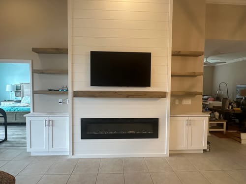 Customer photo review of Contemporary Mantels