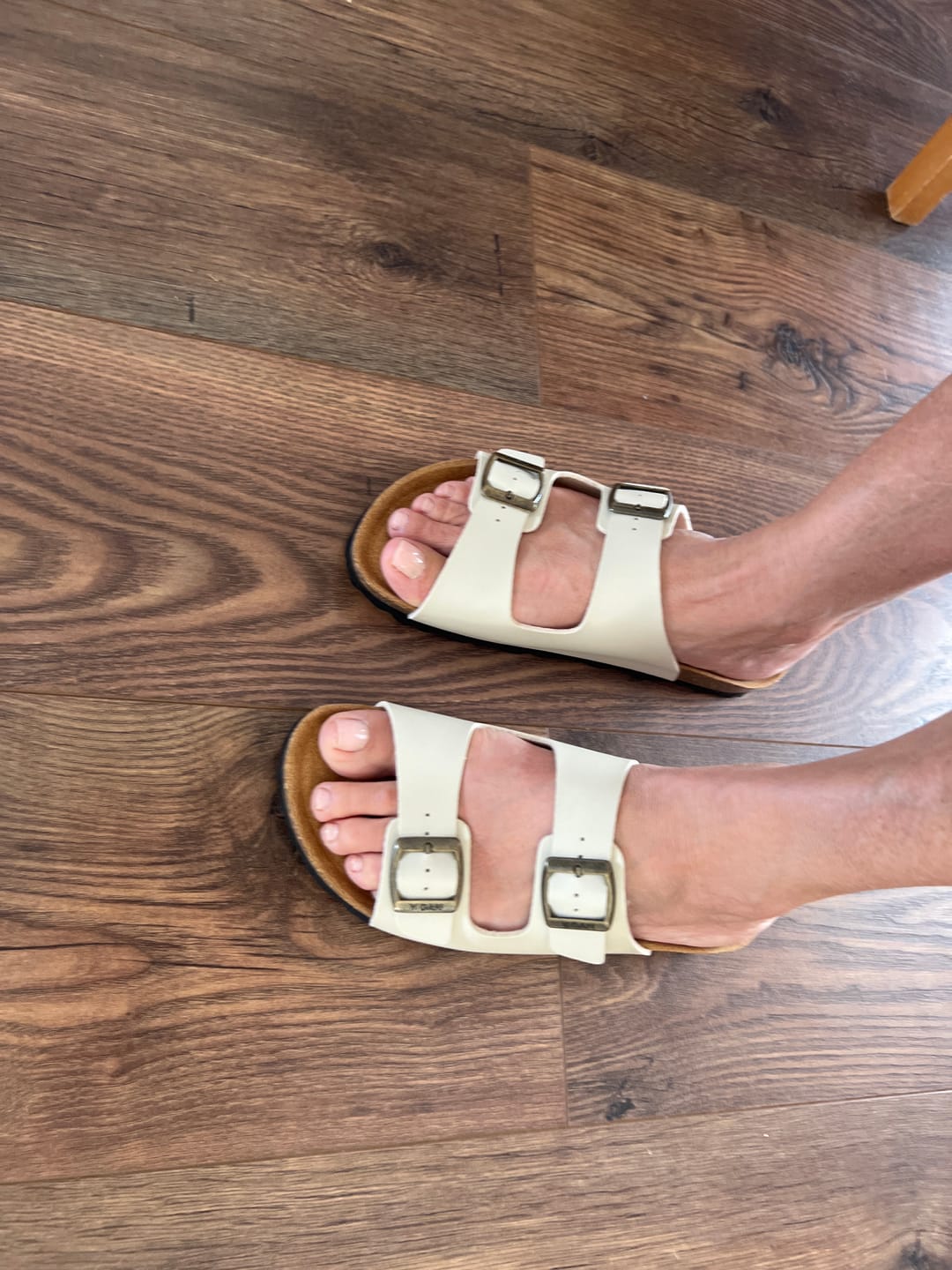 Customer photo review of Mango Comfort Footbed Sandals