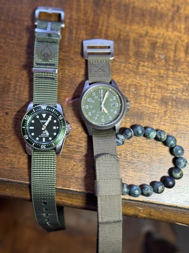 Customer photo review of Glomar Explorer - Hook And Loop Watch Strap