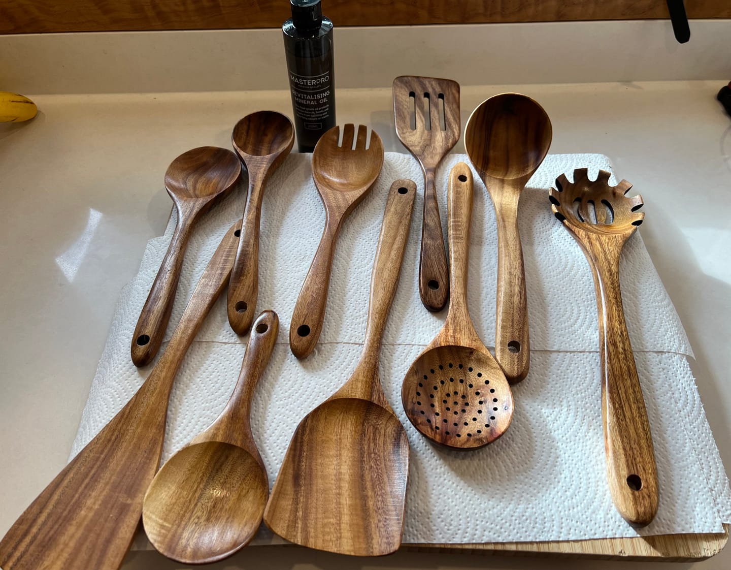 Customer photo review of Wooden Teak Utensils Set - 50% OFF SALE