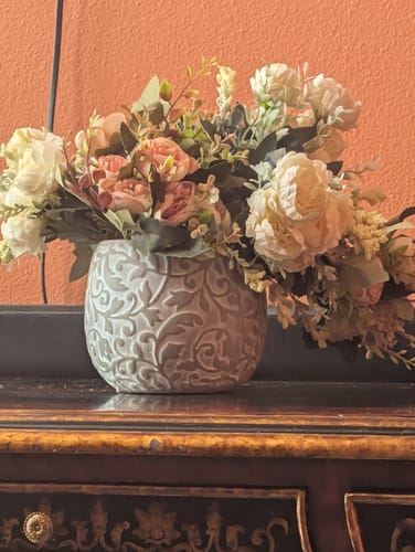 Customer photo review of Bulk 12" Peony Bush Silk Flowers Artificial Mixed with Wildflowers Floral Arrangement Wholesale