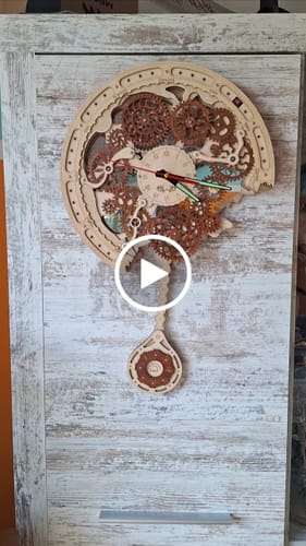 Customer video review of Gear Clock 3D Wooden Puzzle