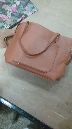 Customer photo review of Dofre Go Getter Bag - Camel Brown