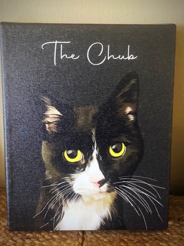 Customer photo review of Pet Art Canvas Wrap