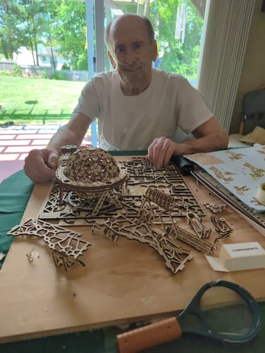 Customer photo review of Board 6 — Galaxy Marble Run