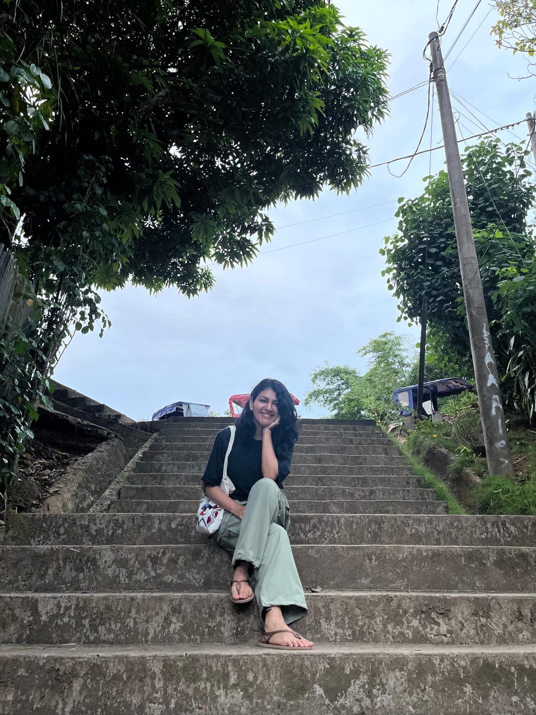 Customer photo review of CARGO OVER PANT OLIVO