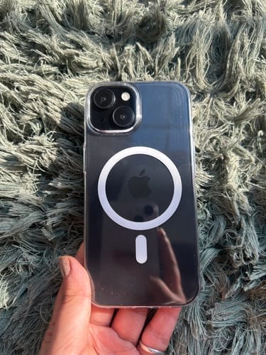 Customer photo review of Anti-Yellow Magsafe Clear Case Samsung A Series