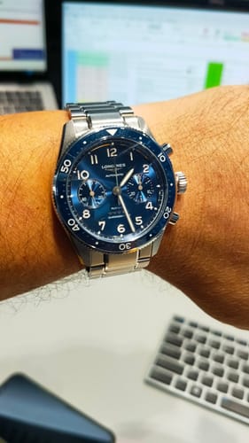 Customer photo review of Longines Spirit Men's 42mm Automatic Chronograph Watch L3.821.4.93.6