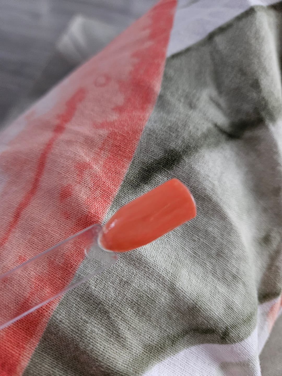 Customer photo review of Neon Orange Dipping Powder