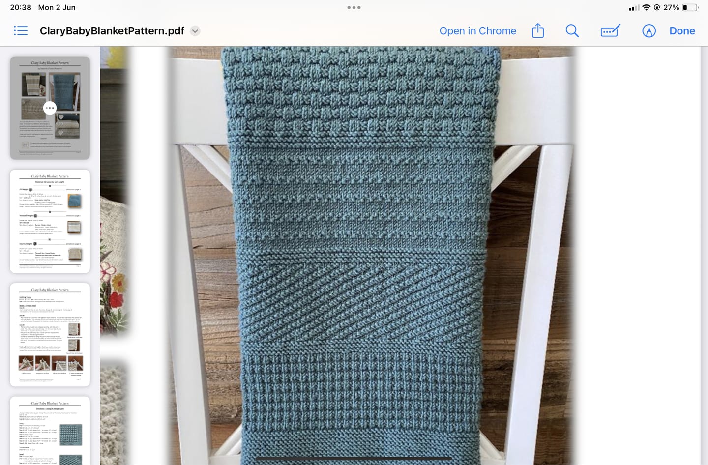 Customer photo review of Big Baby 8 ply - Patons
