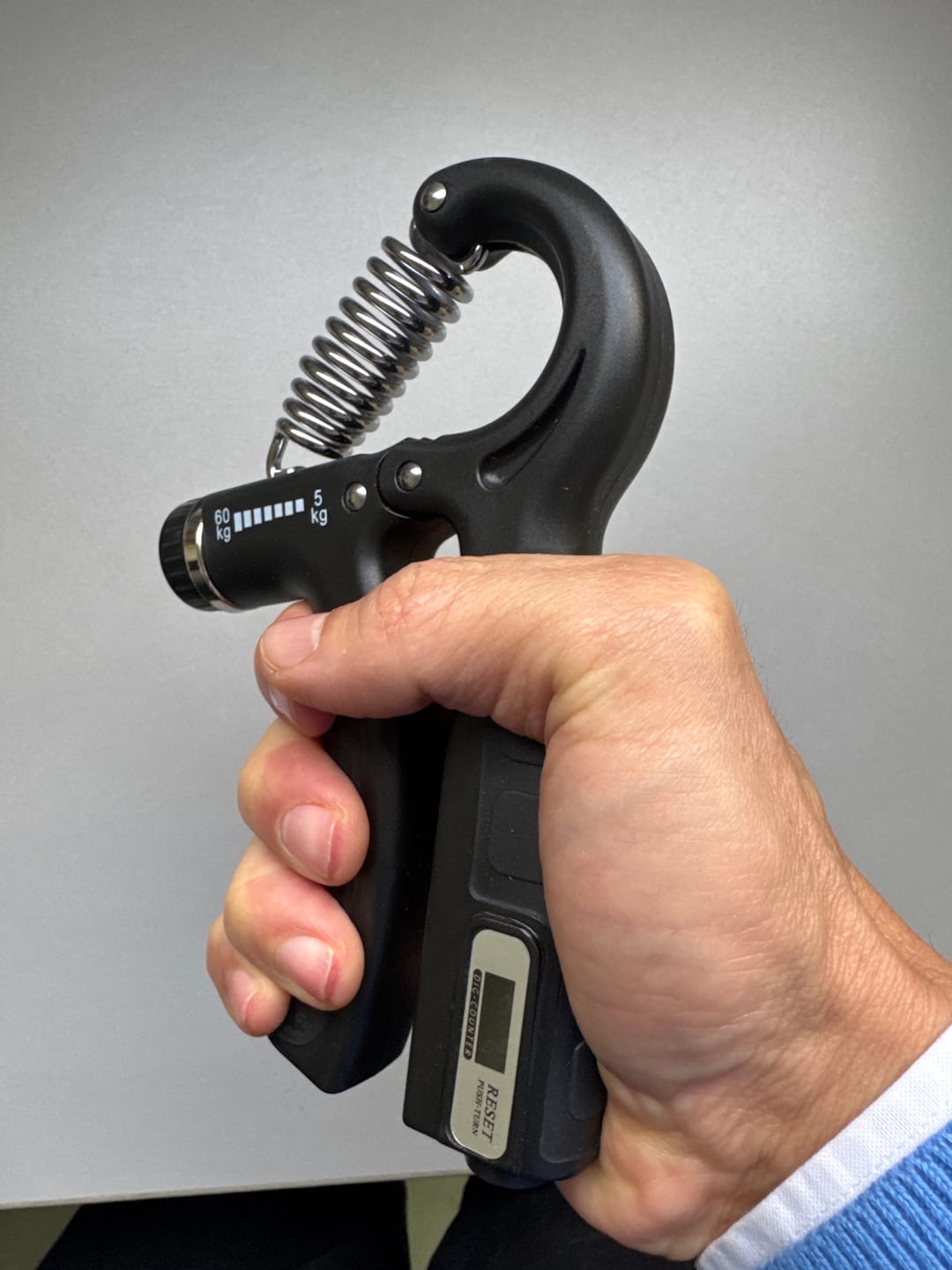 Customer photo review of Ejercitador de mano (Hand Grip) con pantalla digital