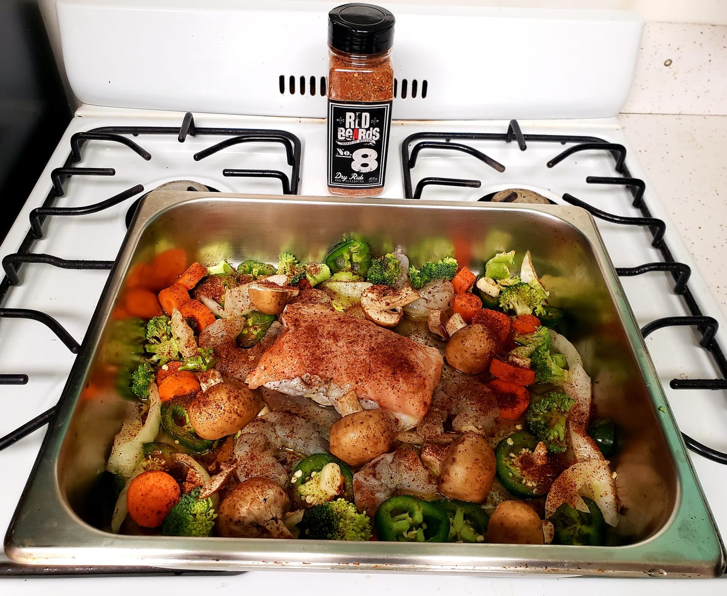 Customer photo review of BIG BOY No. 8 – DRY RUB & SEASONING 10.5oz