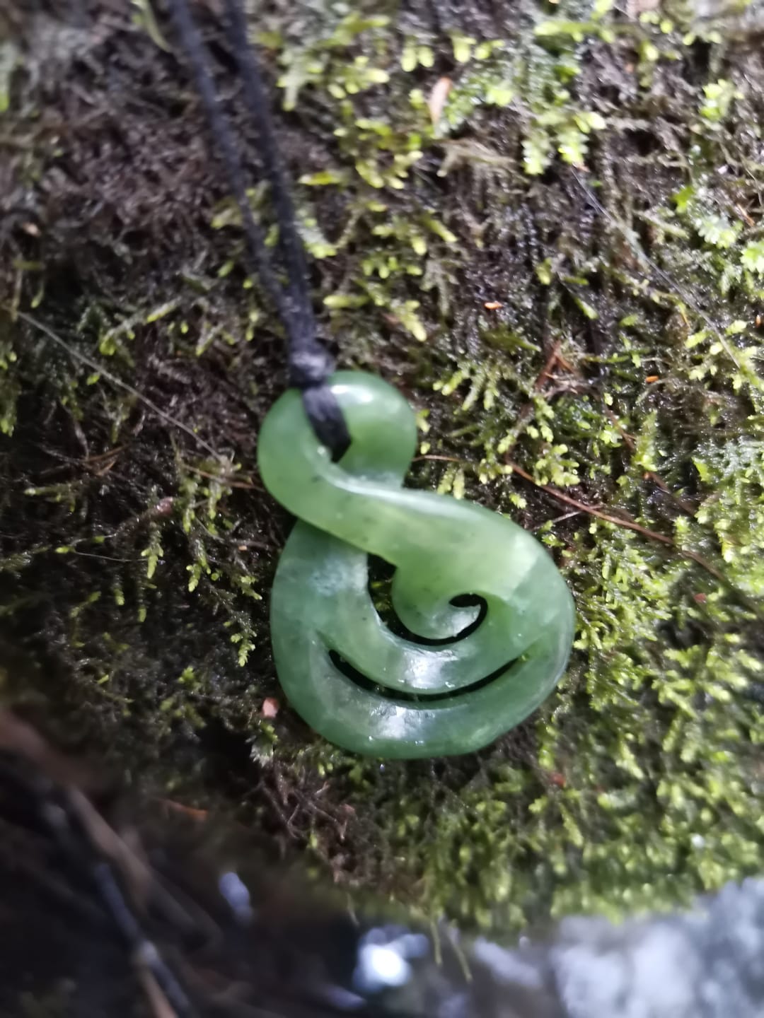 Customer photo review of Pikorua Koru Pounamu Medium