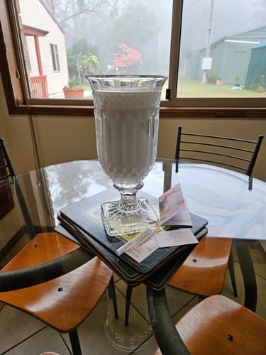 Customer photo review of Limoncello (Lemon Peel | Leafy Green | Sugar Cane) - Crystal Vase Candle | 200hr Burn
