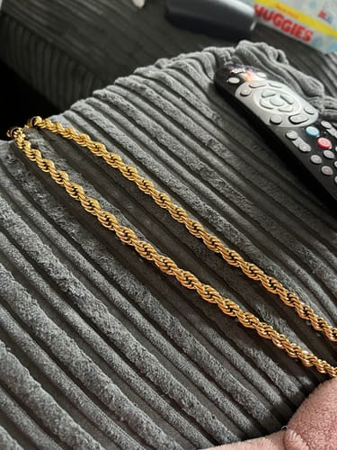 Customer photo review of Rope Chain Gold | 8mm