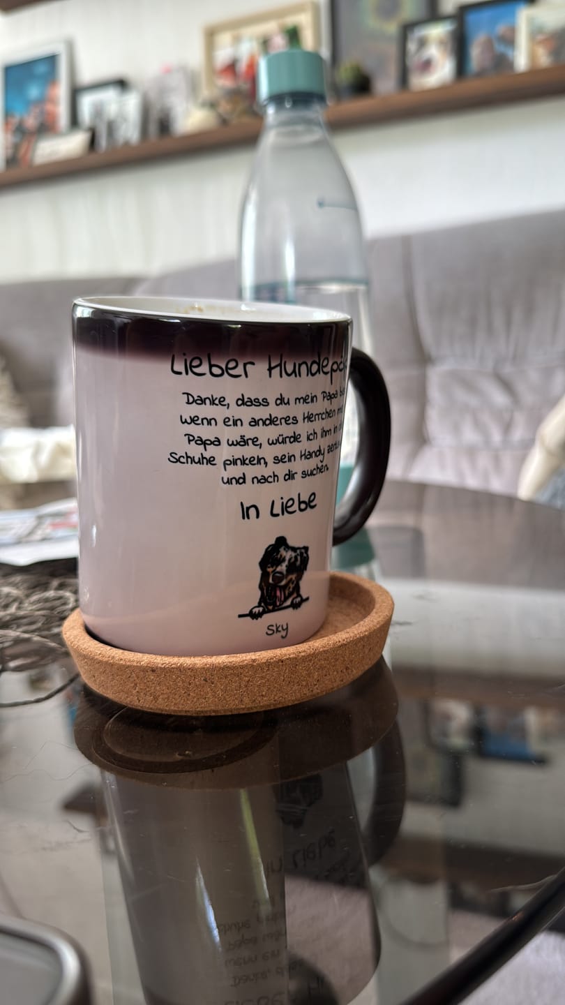 Customer photo review of Lieber Hundepapa - Individuelle Tasse