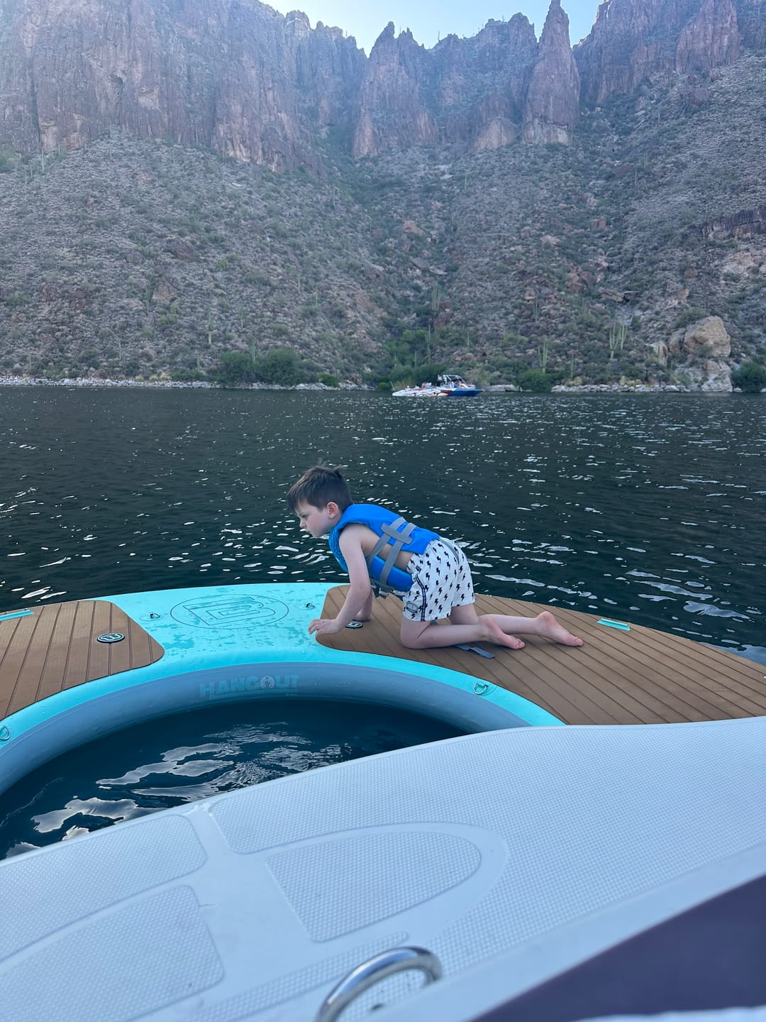 Customer photo review of Hybrid Swim Trunks in Bowie