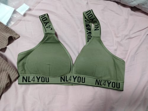 Customer photo review of Khaki Green - Памучен бралет