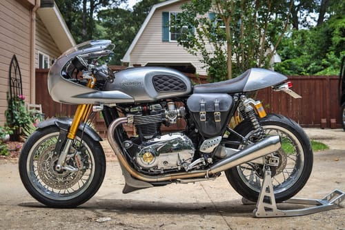 Customer photo review of Triumph Side Cover Solo Bag - TSB03