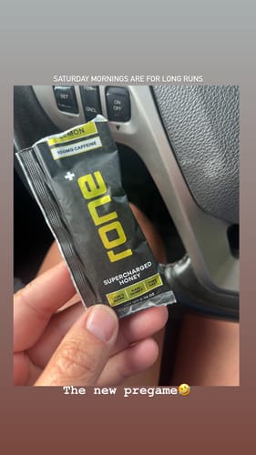 Customer photo review of 100mg Caffeine - Lemon - SuperCharged Honey (20-Pack)