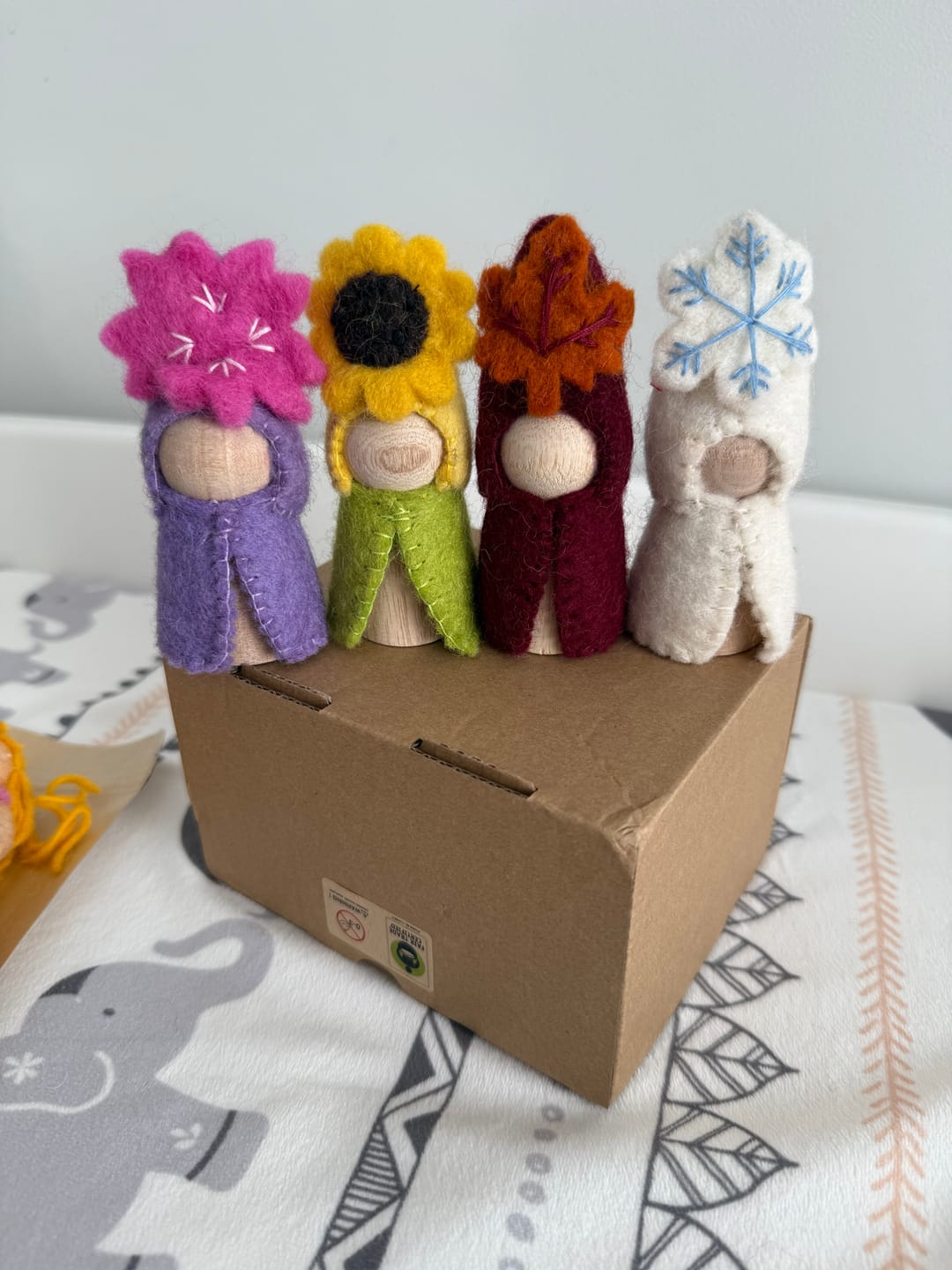 Customer photo review of Four Seasons Peg Dolls Set - Spring, Summer, Autumn and Winter
