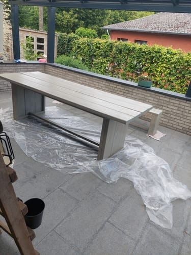 Customer photo review of Xyladecor Vergrijsd Effect - Houtbeits - Grijs - 2,5L