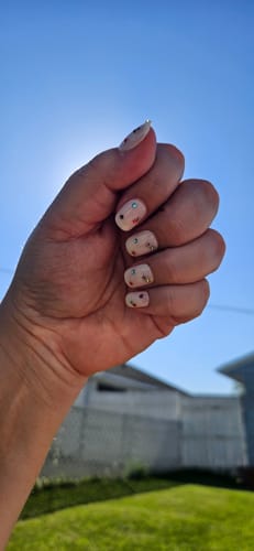Customer photo review of Sprinkle It On Me Press On Nails (24PC)