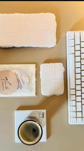 Customer photo review of Blush 3x4 Handmade Paper - Pack of 10