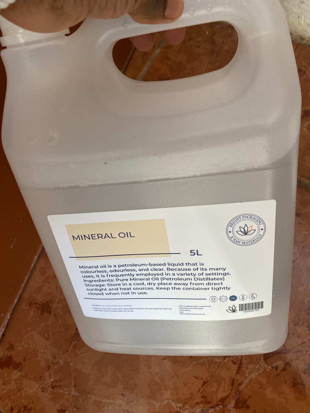 Customer photo review of Mineral Oil
