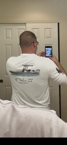 Customer photo review of American Flag Dri-Fit Long Sleeve Custom Shirts