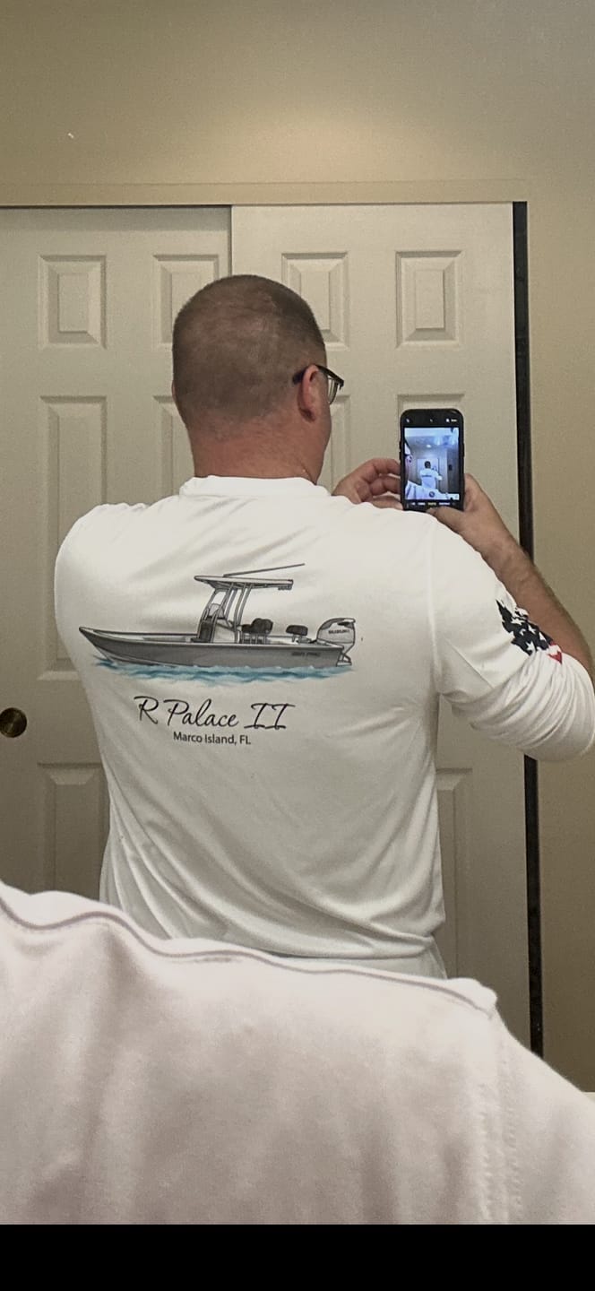 Customer photo review of American Flag Dri-Fit Long Sleeve Custom Shirts