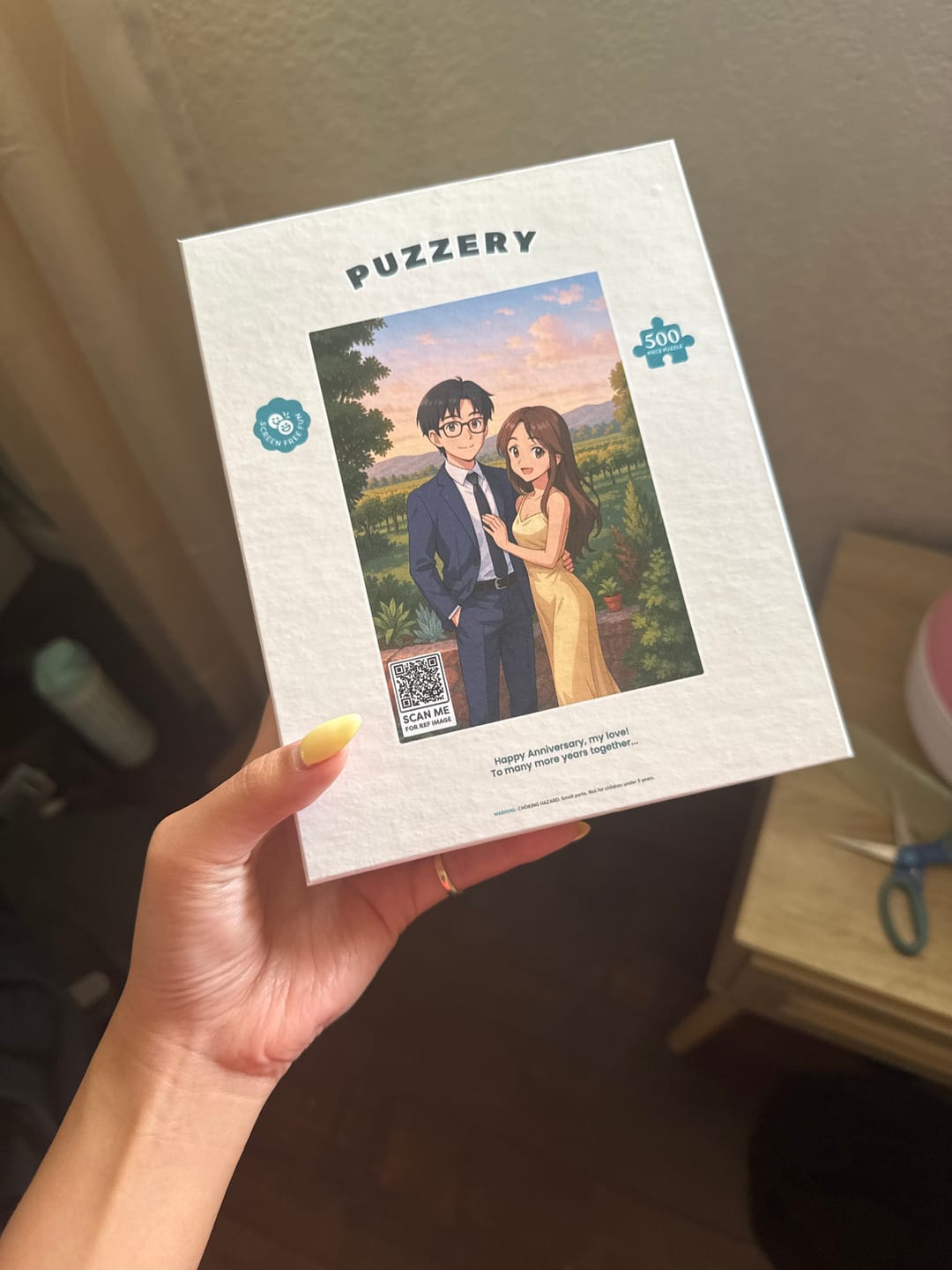 Customer photo review of Custom jigsaw puzzle