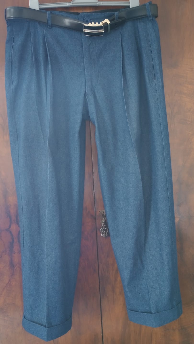Customer photo review of 8oz Washed Denim Fabric