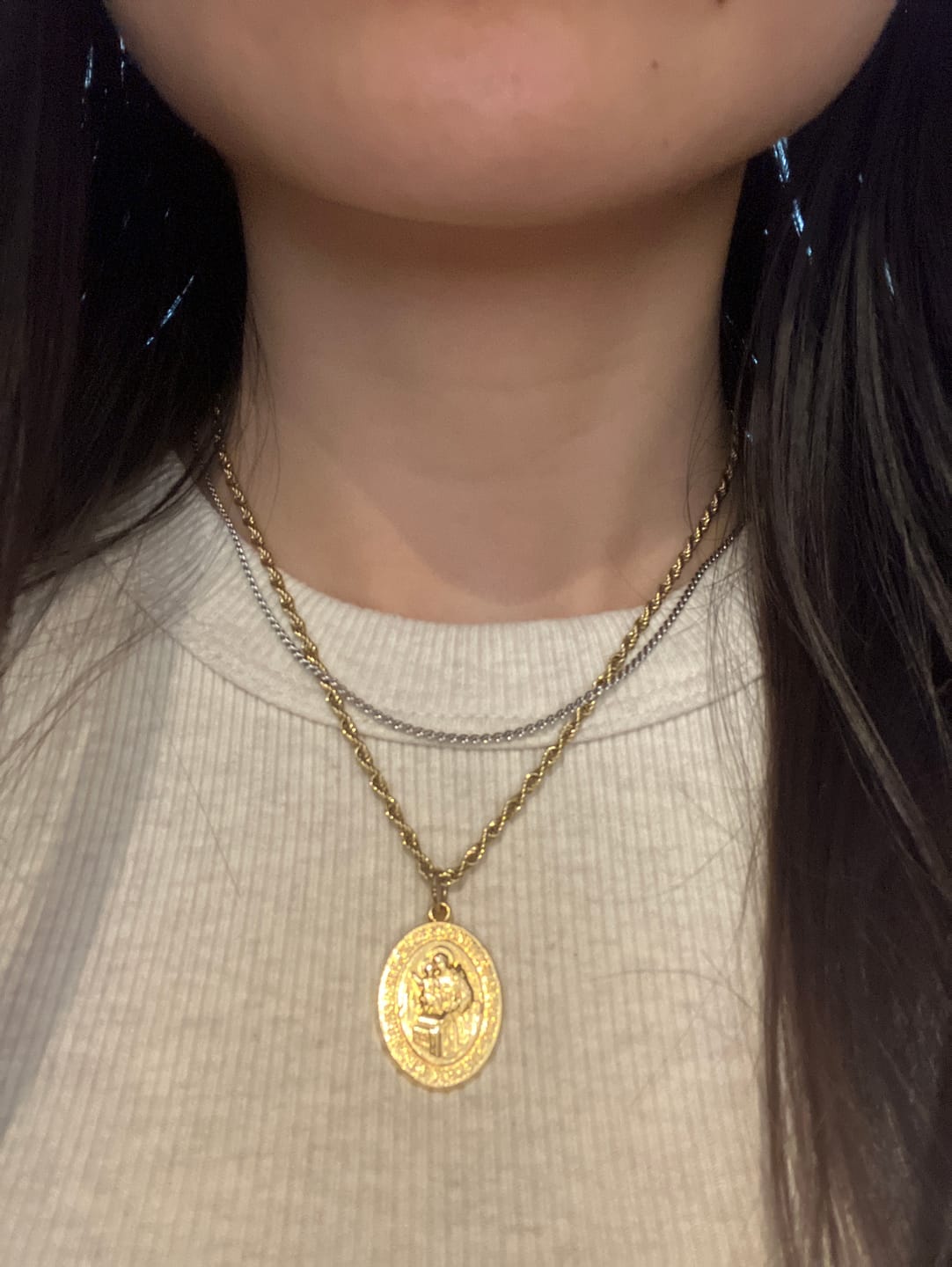 Customer photo review of Thin Rope Chain
