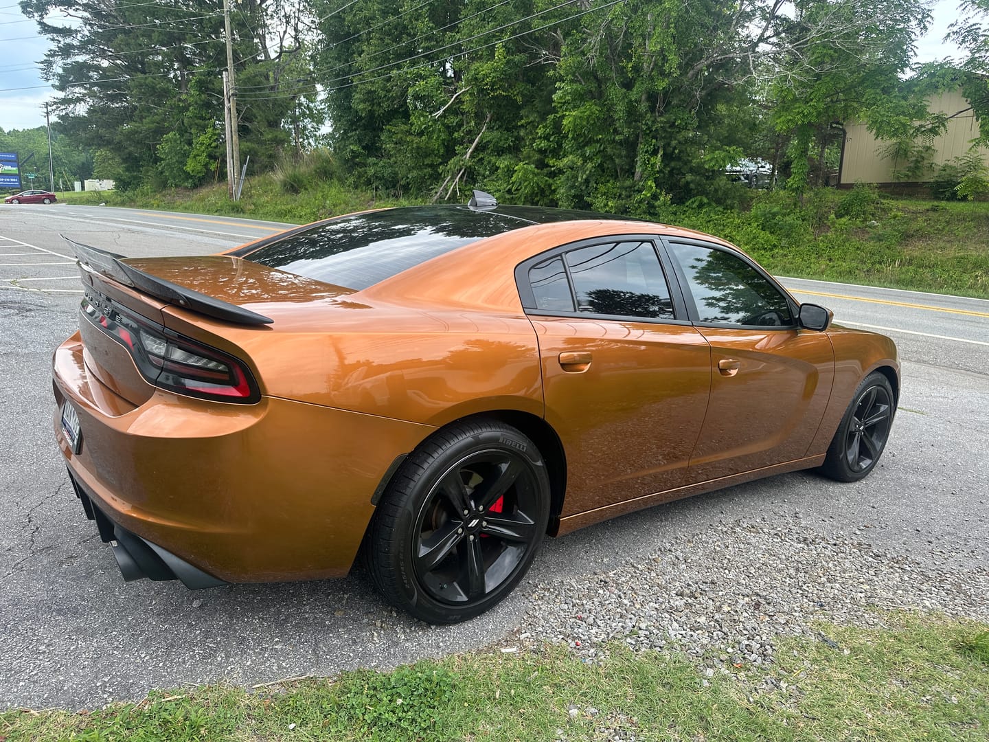 Customer photo review of Glossy Metallic Copper Vinyl Wrap