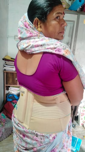 Customer photo review of Sacro Lumbar Belt (Mild Support) | Provides Support to Lower Back | Corrects Posture & Relieves Back Pain (Beige)