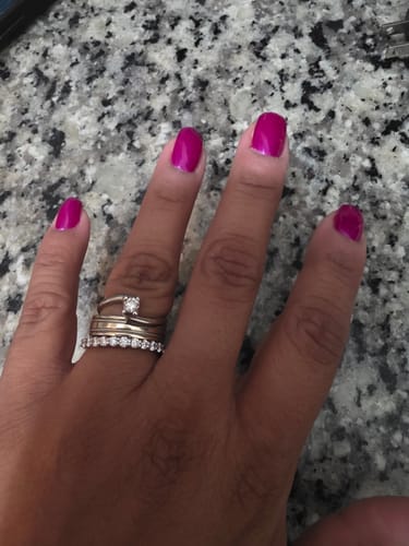Customer photo review of Anillo Churumbela Con Diamantes Oro Blanco 14k