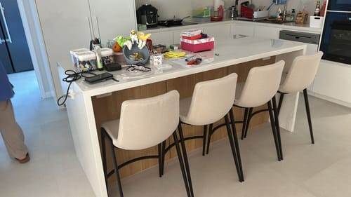Customer photo review of Fletcher Bar Stool "Create Your Own"