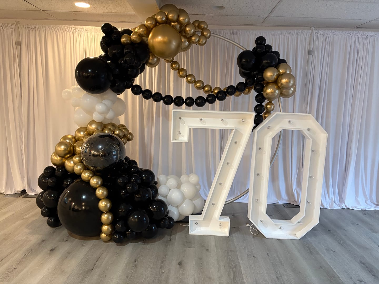 Customer photo review of 6ft 6.5ft 7ft 7.2ft Aluminum Alloy tube Round Circle Backdrop Stand For Wedding Birthday Baby Shower