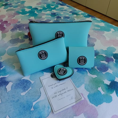 Customer photo review of TRIO | Zainetto + Pochette + Trousse
