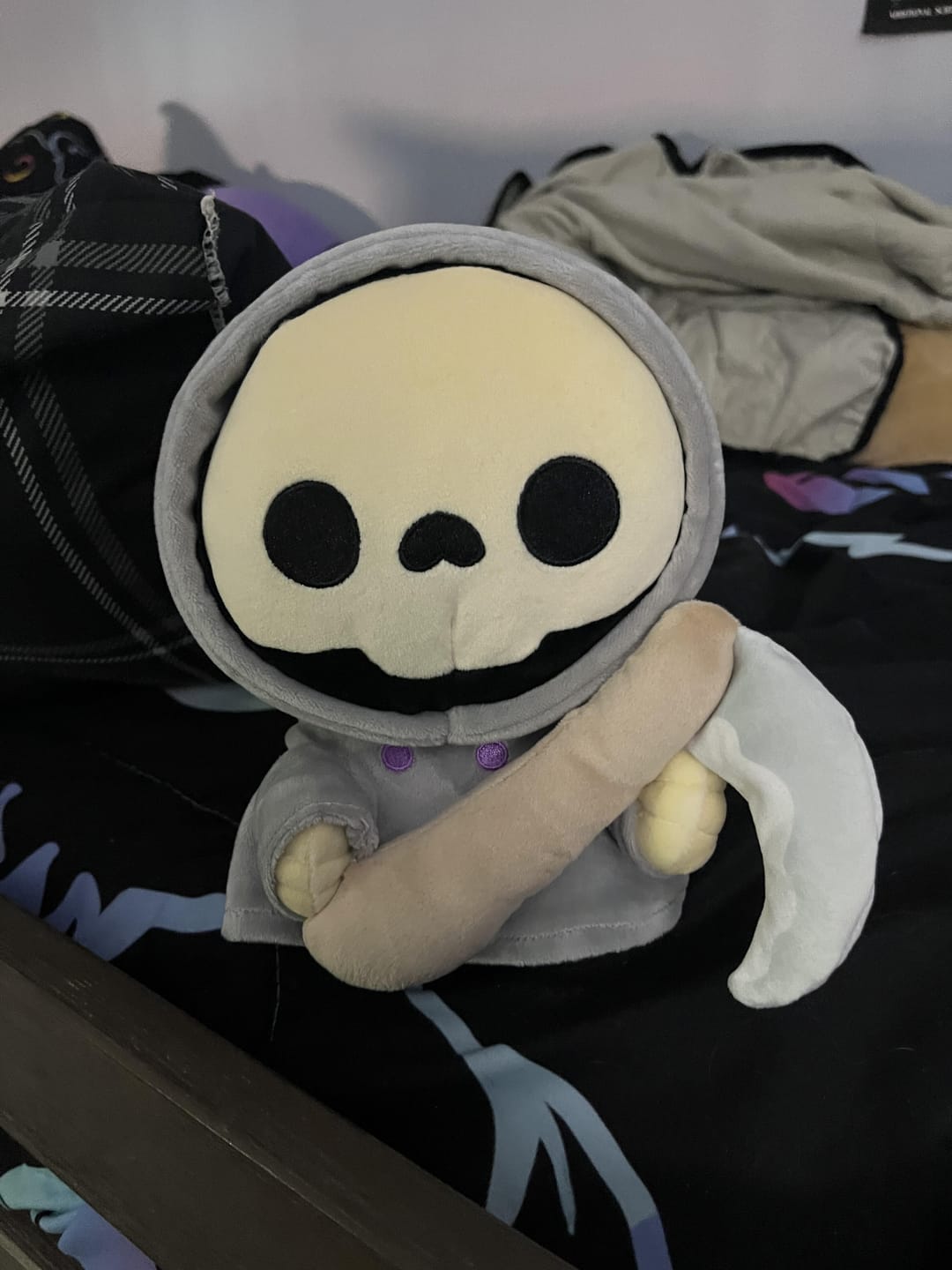 Customer photo review of 'Knox' the Grim Reaper 💀 | Plush
