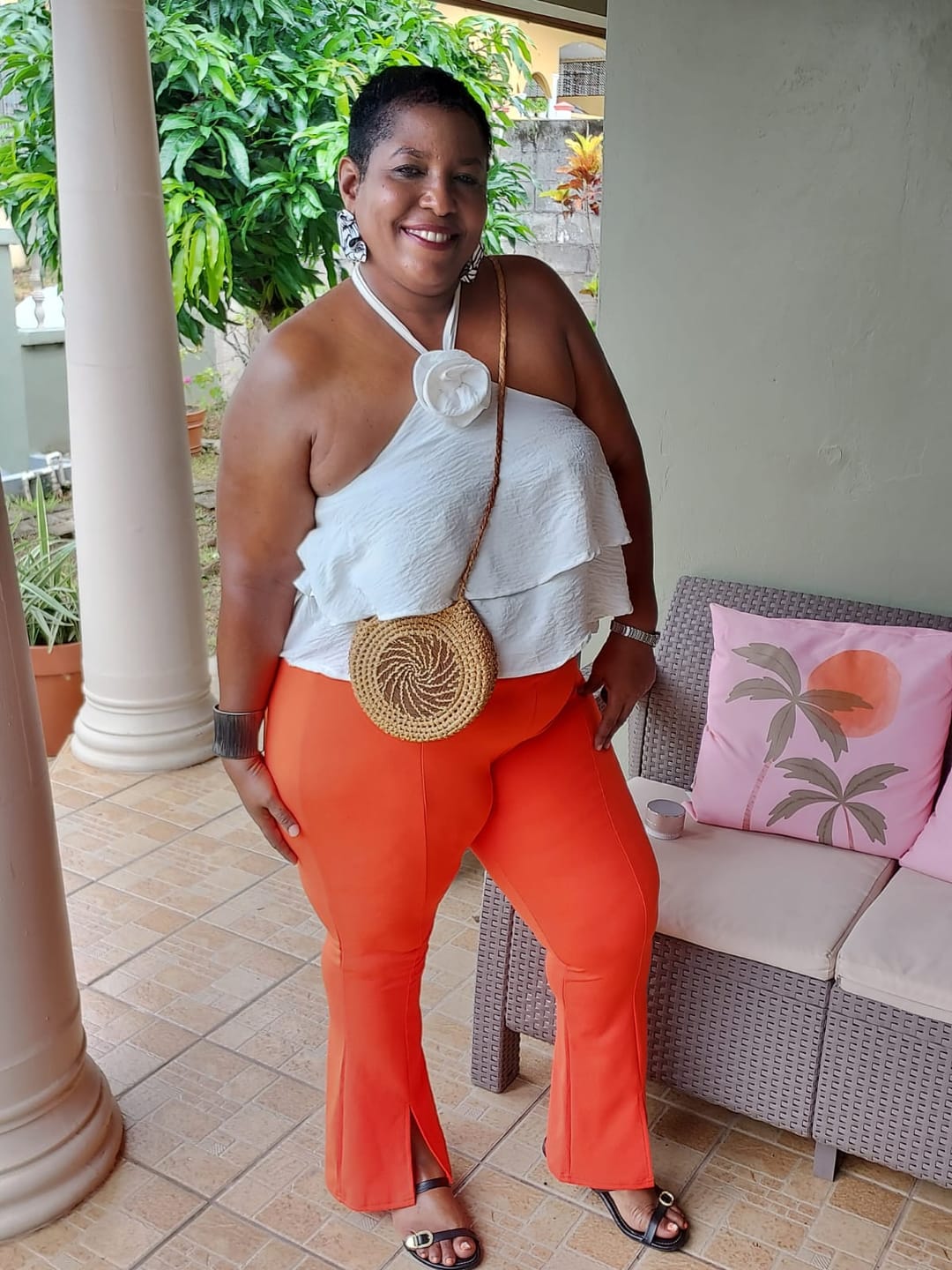 Customer photo review of LEXI Stud - All Colors - All Sizes