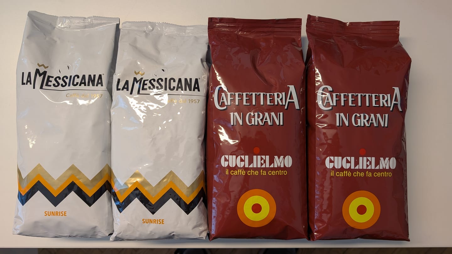 Customer photo review of Guglielmo Caffetteria 1kg Bohnen