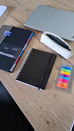 Avis photo d'un client sur Cahier à spirales ORGANISER BOOK OXFORD # Couverture polypro - 160 pages A4 détachables - ligné