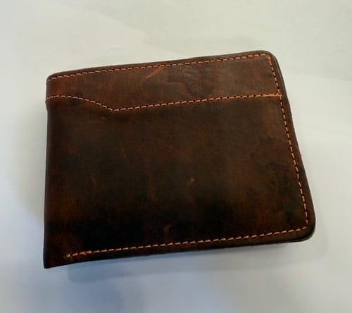 Customer photo review of Lanier Premium Bison Bifold