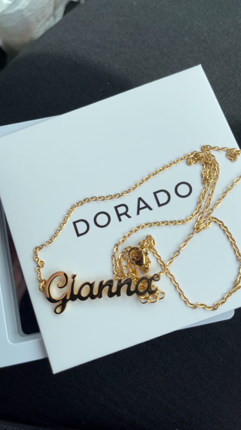Customer photo review of Kids Custom Name Necklace