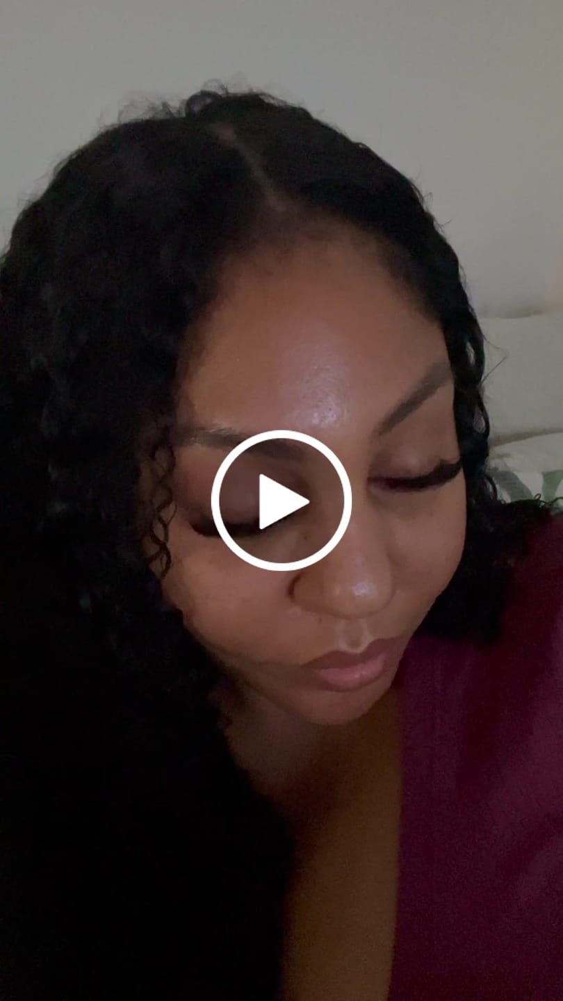 Customer video review of Natural Color Water Curly Human Hair Weft Bundles with 2x6 HD Lace Closure